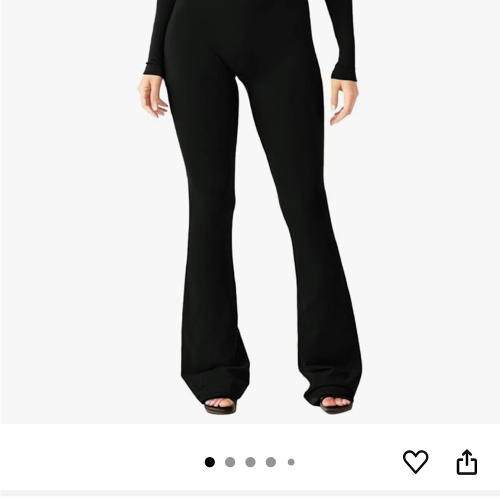 Sleek Black Flare Pants with Boot Cut Design